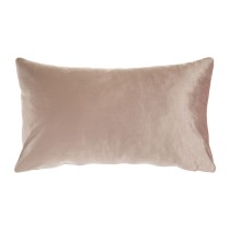 Coussin Rose Velours 50 x 30 cm