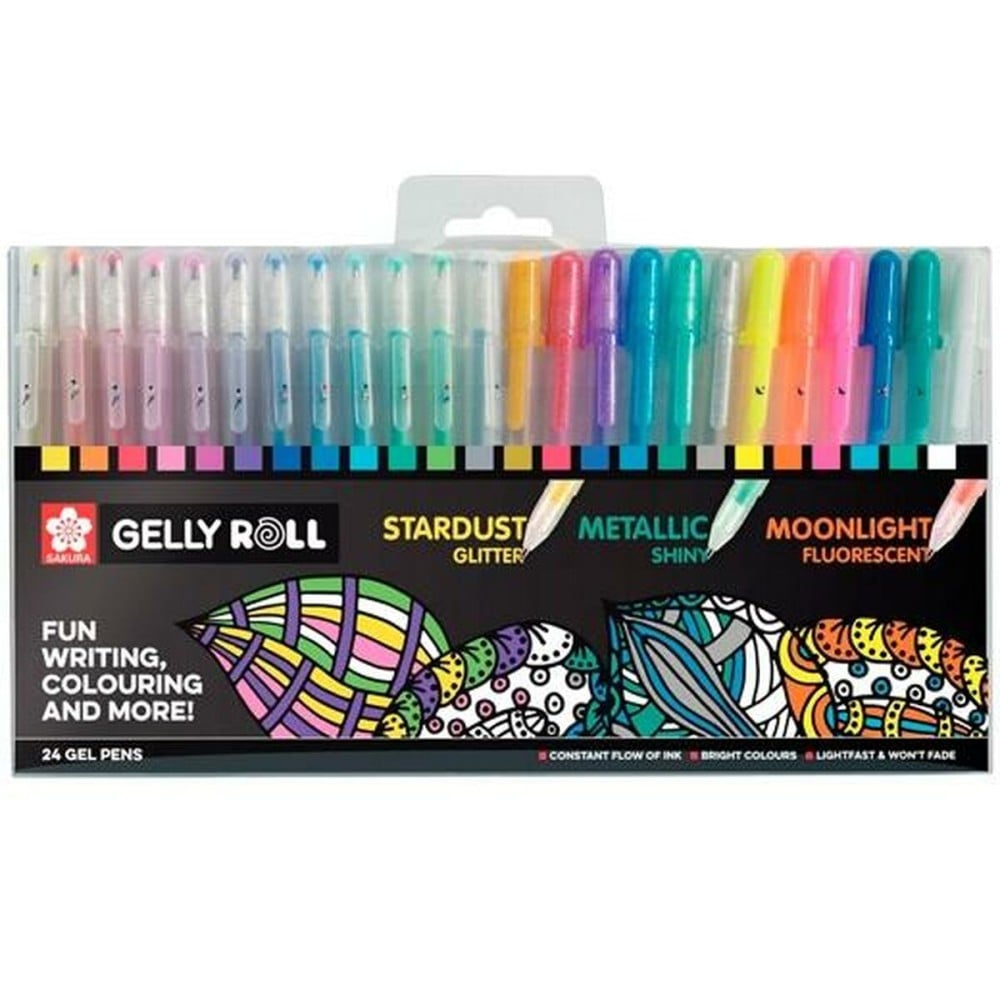 Ensemble de Stylos Talens Sakura Gelly Roll Mixed 24 Pièces