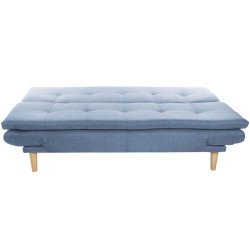 Canapé DKD Home Decor Bleu Bleu ciel Naturel Bois Scandi 180 x 85 x 83 cm