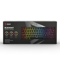 Clavier Savio BLACKOUT Noir Multicouleur Anglais QWERTY