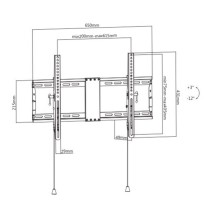 Support mural GEMBIRD WM-80T-01 37" 80"