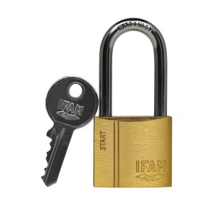 Key padlock IFAM SR30AL 30 mm Brass Steel Length 1,24 x 3 x 2,65 cm