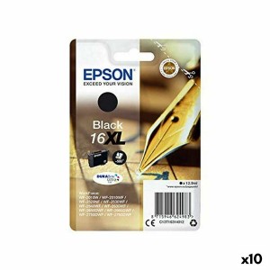 Original Ink Cartridge Epson Nº16XL Black (10 Units)