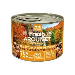 Wet food Arquivet Fresh Turkey Mini Meatballs Turkey 200 g