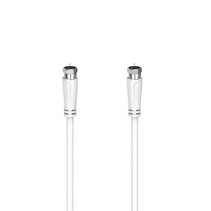 Câble Coaxial Antenne TV Hama 1,5 m Blanc