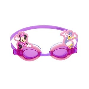 Bestway Lunettes de Natation Enfant Minnie & Friends, Sangle Silicone +3 Ans Piscine et Plage 09112