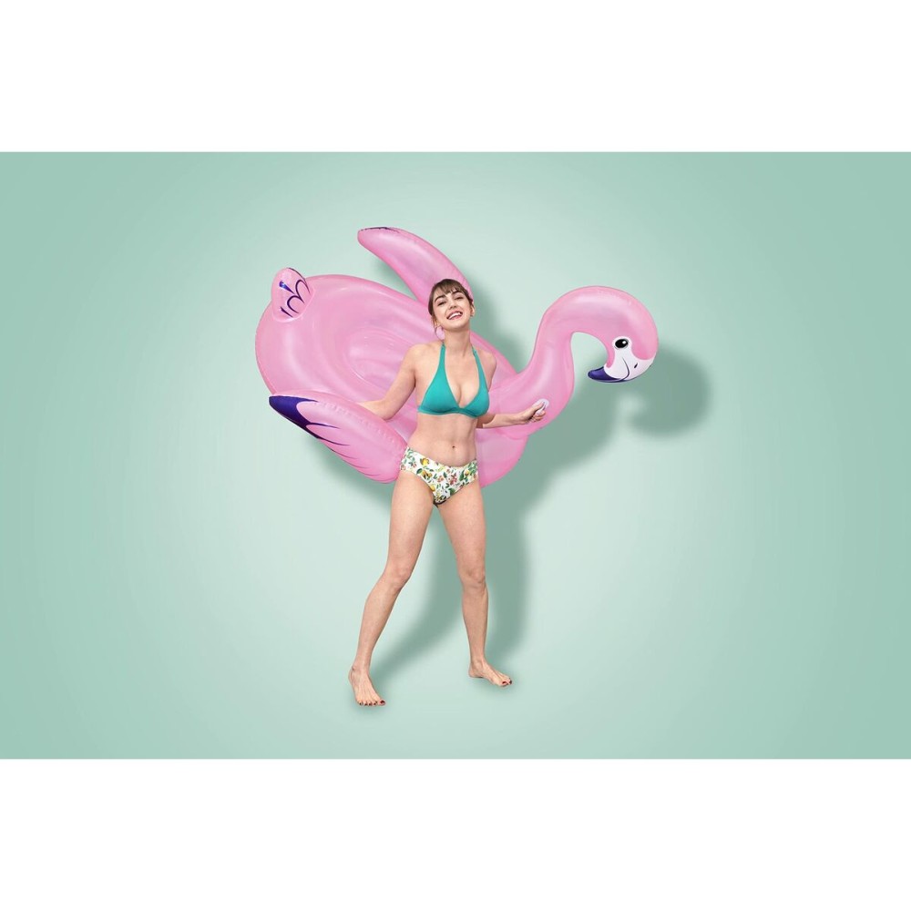 Bestway Aufblasbare Flamenco-Figur mit Griffen 153x143 cm Strand und Pool 41475