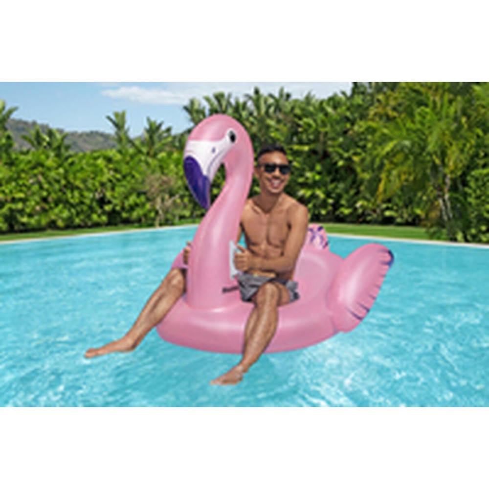 Bestway Aufblasbare Flamenco-Figur mit Griffen 153x143 cm Strand und Pool 41475