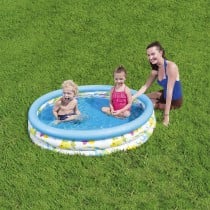 Bestway Kinder Aufblasbares Pool 3 Ringe Koralle 122x25 cm +2 Jahre Garten 51009