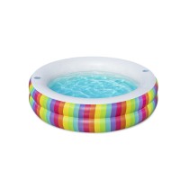 Bestway Piscine Enfant 2 Arceaux Arc-en-ciel 206x206x51cm +6 Ans Jardin 54443