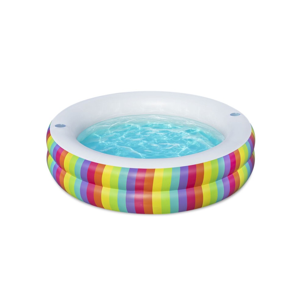 Inflatable Paddling Pool for Children Bestway Rainbow 206 x 206 x 51 cm