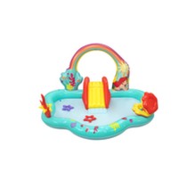 Bestway Aufblasbares Schwimmbad Spielplatz Disney Meerjungfrau 221x193x117cm +2 Jahre Garten 91097