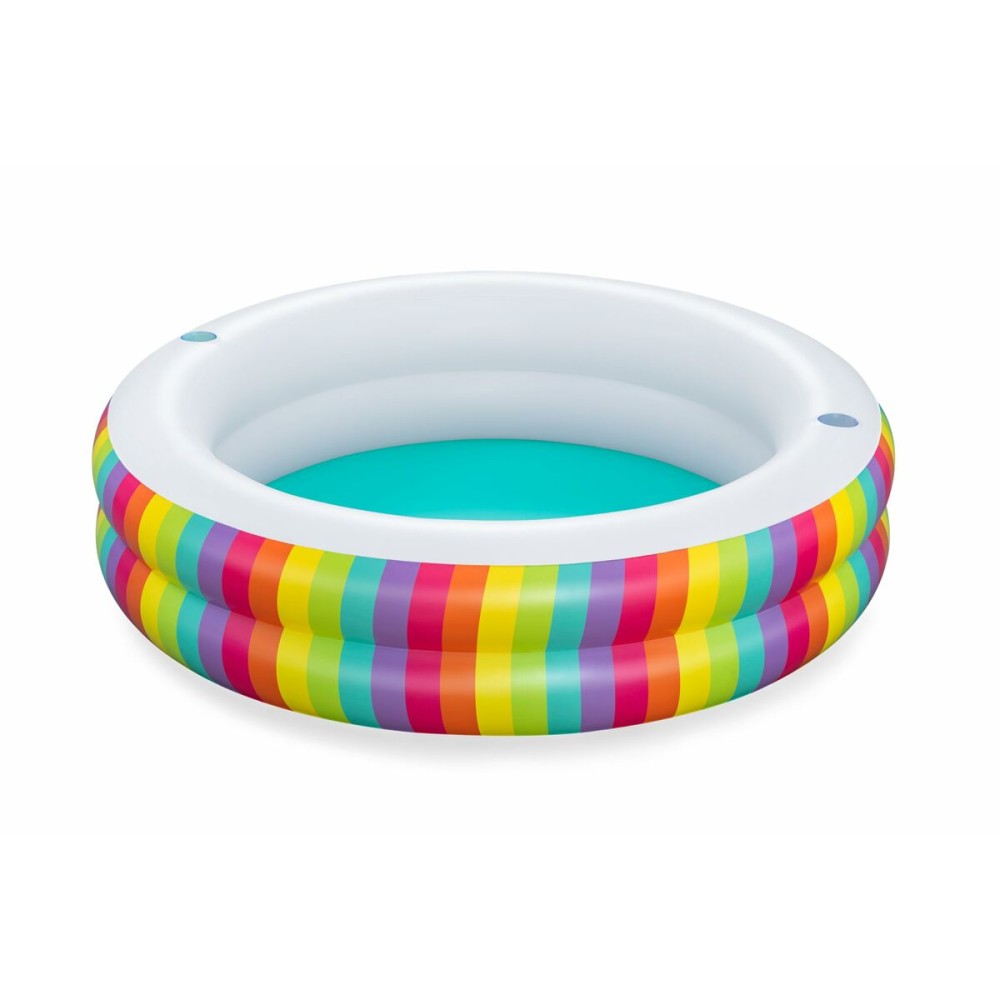 Inflatable Paddling Pool for Children Bestway Rainbow 206 x 206 x 51 cm