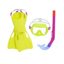 Bestway Set Snorkel Junior Sangle Anatomique Couleur Assortie 37-41 +7 Ans Plage et Piscine 25019