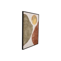 Canvas Romimex polystyrene MDF Wood Abstract 60 x 80 x 3 cm