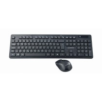 clavier et souris GEMBIRD KBS-WCH-03 Qwerty UK Noir Monochrome QWERTY Qwerty US