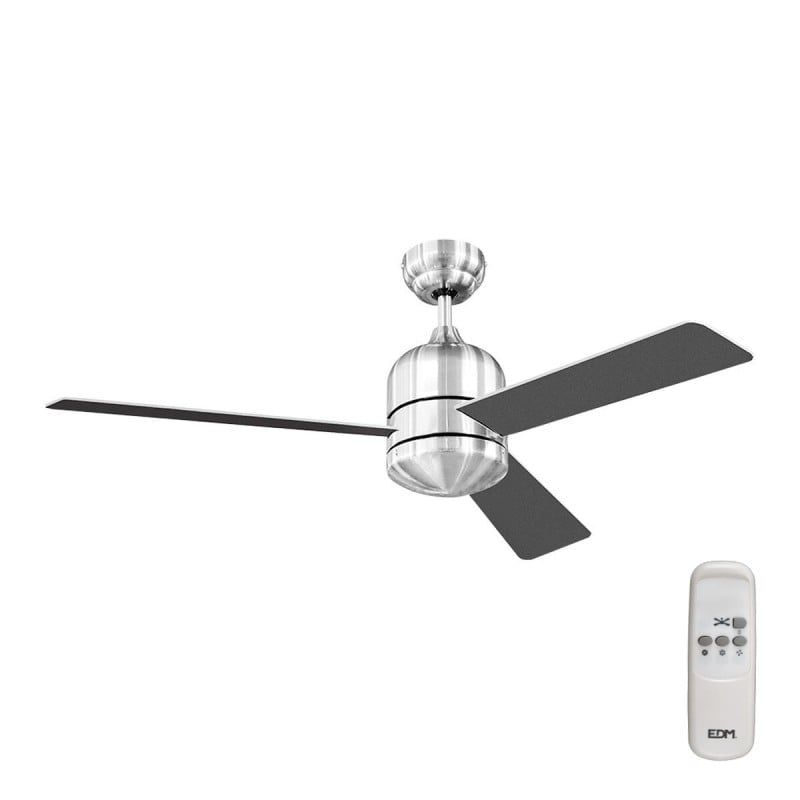 Deckenventilator EDM 33987 Savu Silberfarben 60 W Ø 115 cm