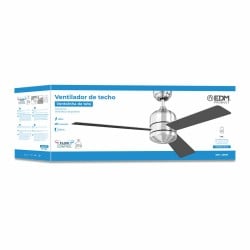 Deckenventilator EDM 33987 Savu Silberfarben 60 W Ø 115 cm