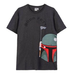 T-shirt à manches courtes homme Boba Fett Gris Gris foncé Adultes