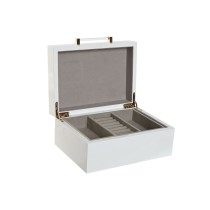 Jewelry box Home ESPRIT White Cream Wood MDF Wood 20 x 15,5 x 9,5 cm