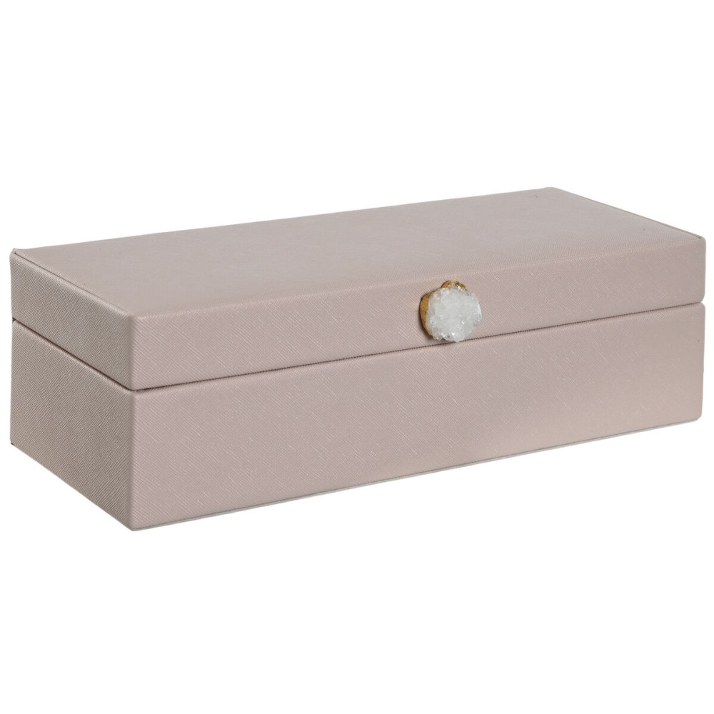 Jewelry box Home ESPRIT Light Pink 28,5 x 12,5 x 5,5 cm