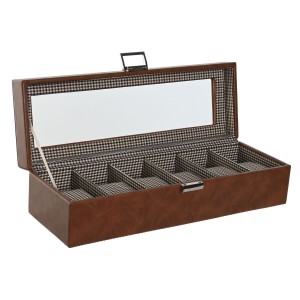 Jewelry box Home ESPRIT Brown Crystal 33 x 11,5 x 9 cm