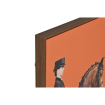 Cadre Home ESPRIT Marron Orange Moderne Cheval 60 x 4 x 90 cm (2 Unités)