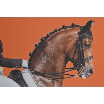 Cadre Home ESPRIT Marron Orange Moderne Cheval 60 x 4 x 90 cm (2 Unités)