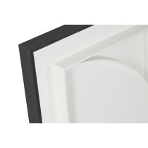 Cadre Home ESPRIT Blanc Noir Abstrait Moderne 60 x 6,5 x 60 cm (2 Unités)