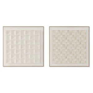 Bild Home ESPRIT Beige Geometrisch Moderne 60 x 7 x 60 cm (2 Stück)