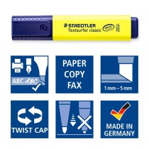 Textmarker Staedtler Textsurfer Classic türkis (10 Stück)