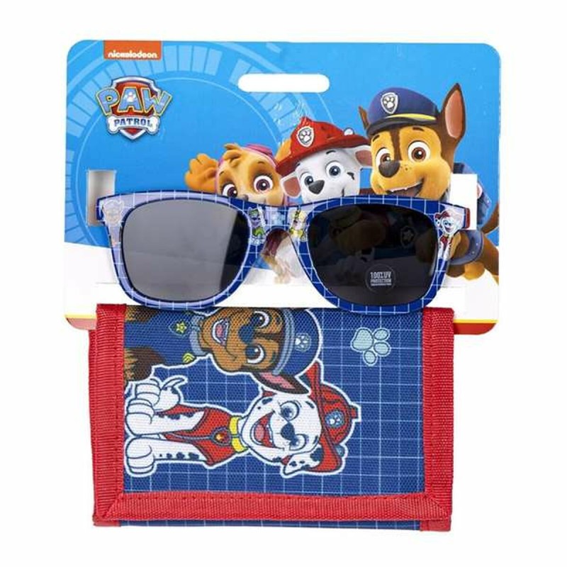 Lunettes de soleil et portefeuille The Paw Patrol 2 Pièces Bleu