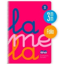 Notebook Lamela Cuadrovía Pink Fluorescent Din A4 80 Sheets 21,5 x 31,5 cm 5 Pieces (25 Units)