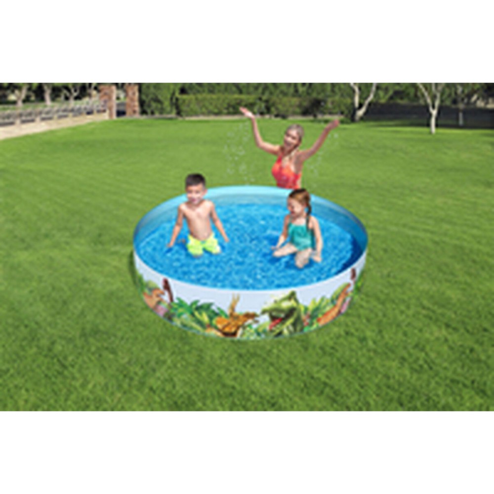 Bestway Piscine Rigide pour Enfants PVC Dinosaures 183x38 cm +2 Ans Jardin 55022