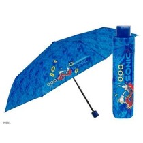 Foldable Umbrella Sonic Perletti Blue Ø 91 cm Children's