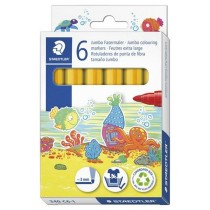 Felt-tip pens Staedtler Noris Club Yellow 6 Units