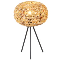 Tischlampe Alexandra House Living Braun Rattan Naturfaser 60 W 31 x 50 x 31 cm