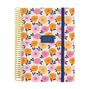 Diary Finocam DESIGN COLLECTION A5 15,5 x 21,2 cm 2025 Floral