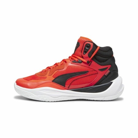 Basketball Shoes for Adults Puma Playmaker Pro Mid Red