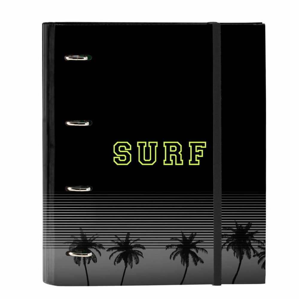 Reliure à anneaux Safta Surf A4 Noir (27 x 32 x 3.5 cm)