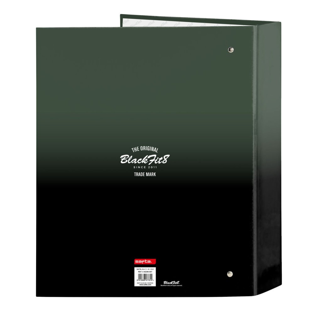 Ring binder BlackFit8 Gradient Black Military green A4 27 x 33 x 6 cm