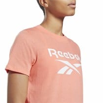 Damen Kurzarm-T-Shirt Reebok Identity Logo Rosa