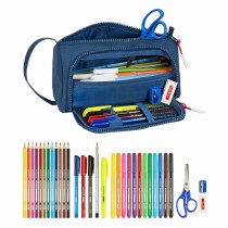 Trousse Scolaire avec Accessoires Munich Soon Bleu (32 Pièces)