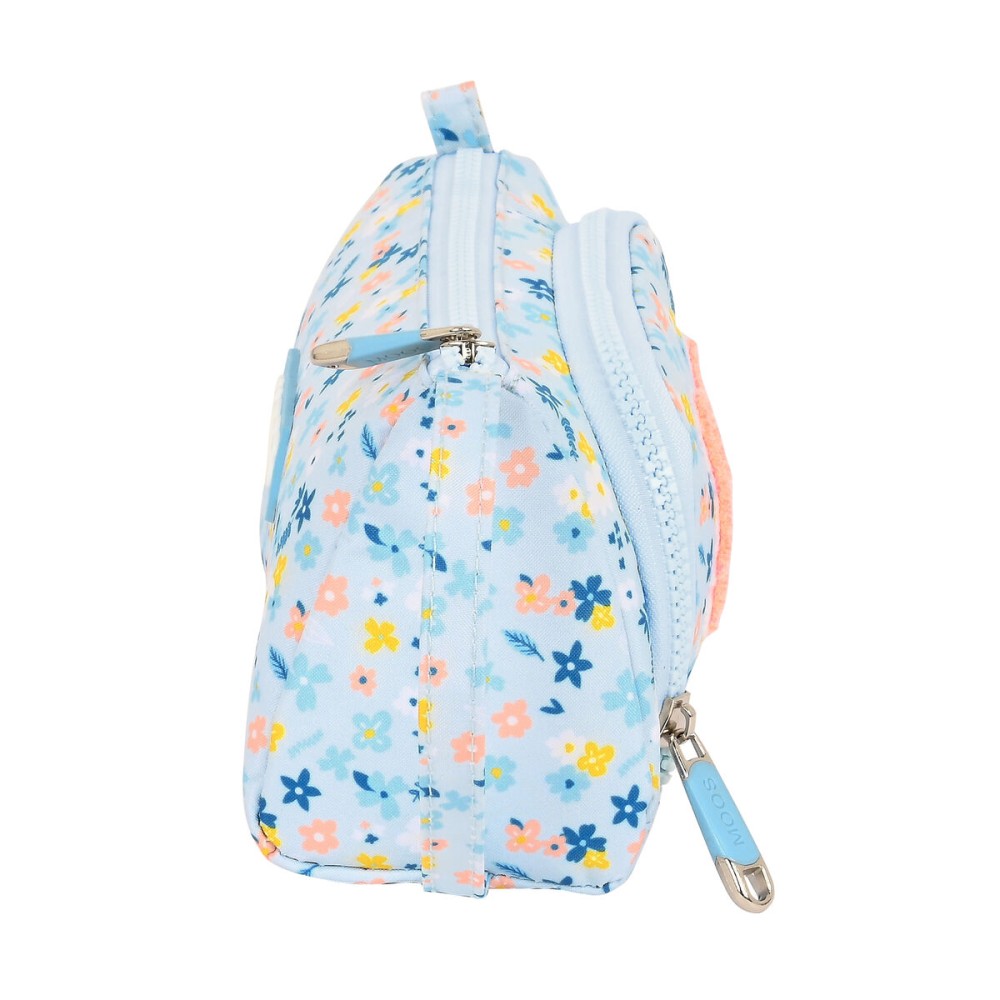 Trousse Scolaire avec Accessoires Moos Lovely Bleu (32 Pièces)