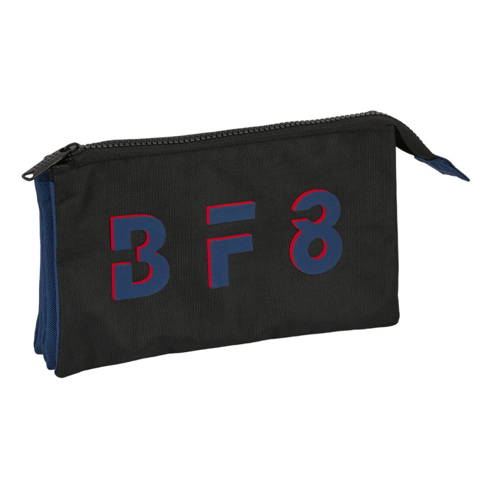 Trousse Fourre-Tout Triple BlackFit8 Urban Noir Blue marine (22 x 12 x 3 cm)