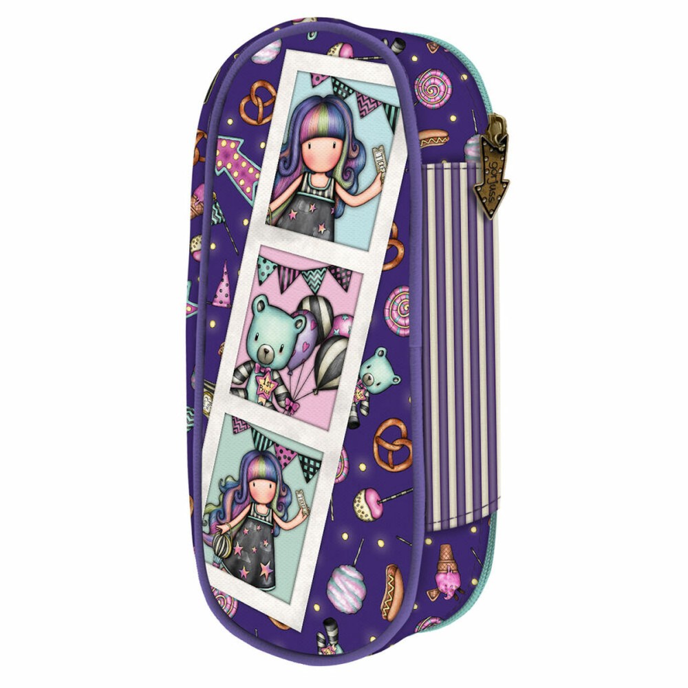 Trousse d'écolier Gorjuss Up and away Violet (10 x 23 x 6 cm)