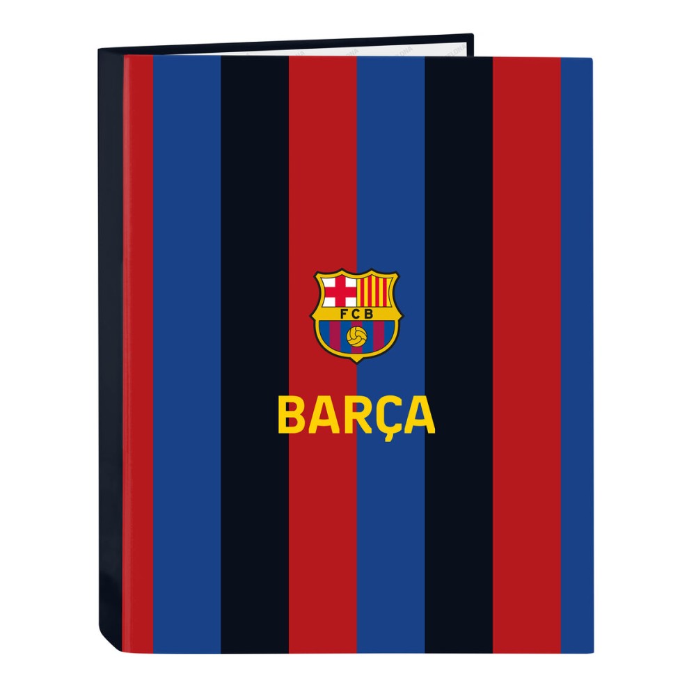 Reliure à anneaux F.C. Barcelona Bordeaux Blue marine A4 26.5 x 33 x 4 cm