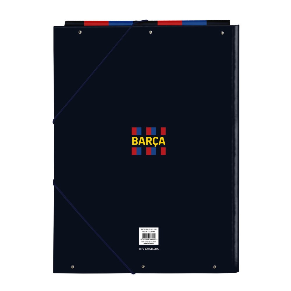 Dossier F.C. Barcelona Bordeaux Blue marine A4 (26 x 33.5 x 2.5 cm)