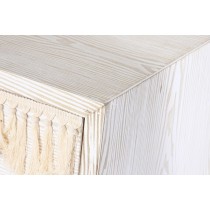 Chest of drawers DKD Home Decor Fir Natural Cotton White (80 x 35 x 80 cm)