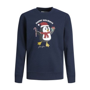 Sweat sans capuche enfant JORTOON  Jack & Jones 12222091 Blue marine